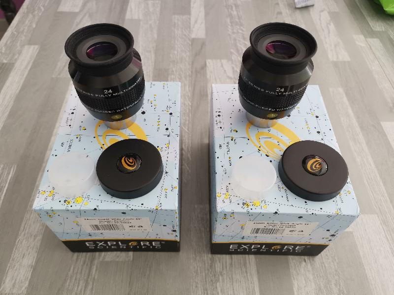 Paire ou solo, Explore Scientific 24mm 68° Paire ou solo, Explore Scientific 24mm 68°