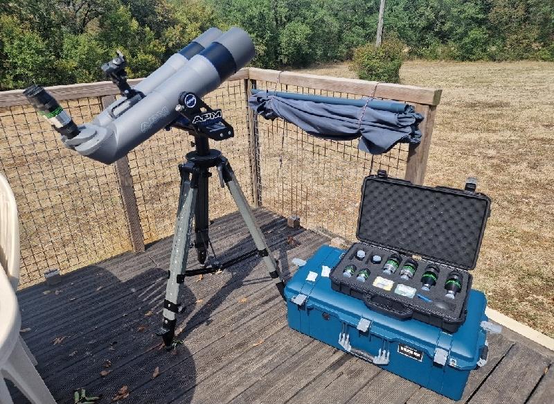 Jumelles géantes APM 120 SD 90° / Ethos / Panoptic / Astronomik Jumelles géantes APM 120 SD 90° / Ethos / Panoptic / Astronomik