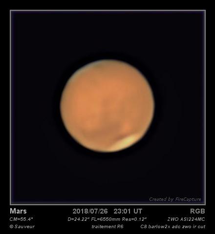 Mars du 26/07/2018 Mars du 26/07/2018