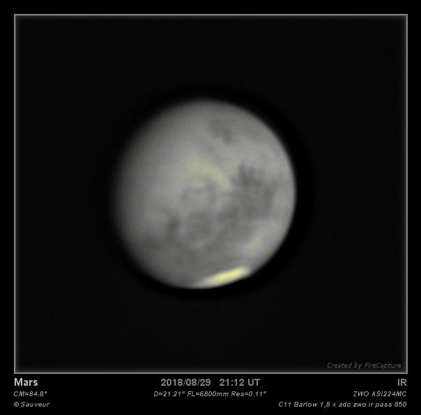 Mars du 29/08/2018 Mars du 29/08/2018