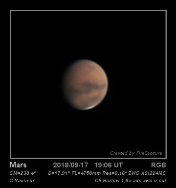 Mars du 17/09/2018 Mars du 17/09/2018