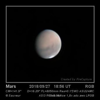 Mars du 28/09/2018 Mars du 28/09/2018