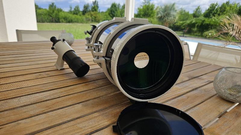 Mak 150 skywatcher sur coliers et queue d'aronde