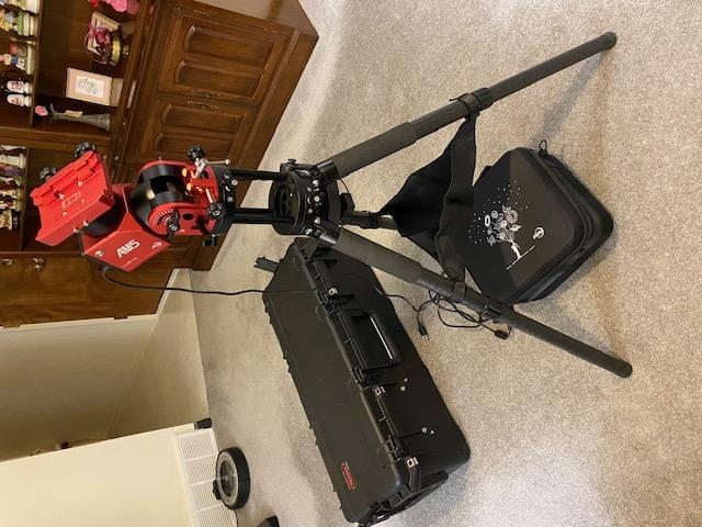 ZWO AM5 , trépied et étui d'expédition