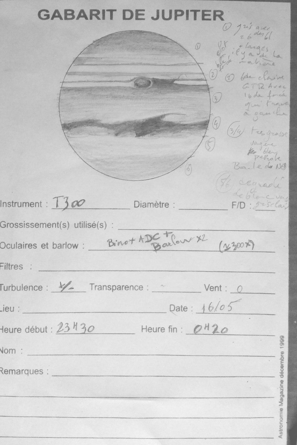 Jupiter du 16 mai 2018 notes Jupiter du 16 mai 2018 notes