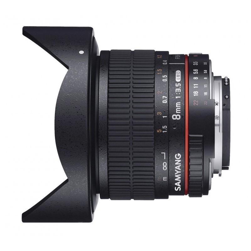 Objectif Fisheye Samyang 8mm f3/5 Serie 2 pour Canon Objectif Fisheye Samyang 8mm f3/5 Serie 2 pour Canon