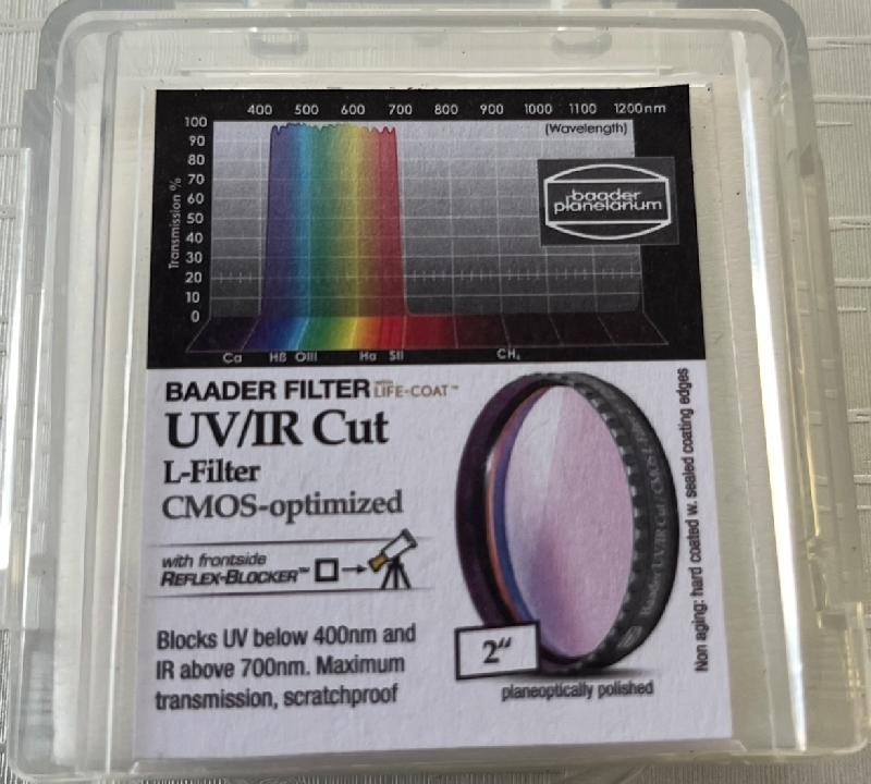 filtre baader uv/ir cut 50,8
