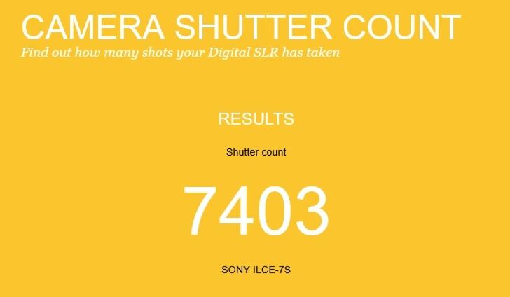 Déclenchements Sony a7s