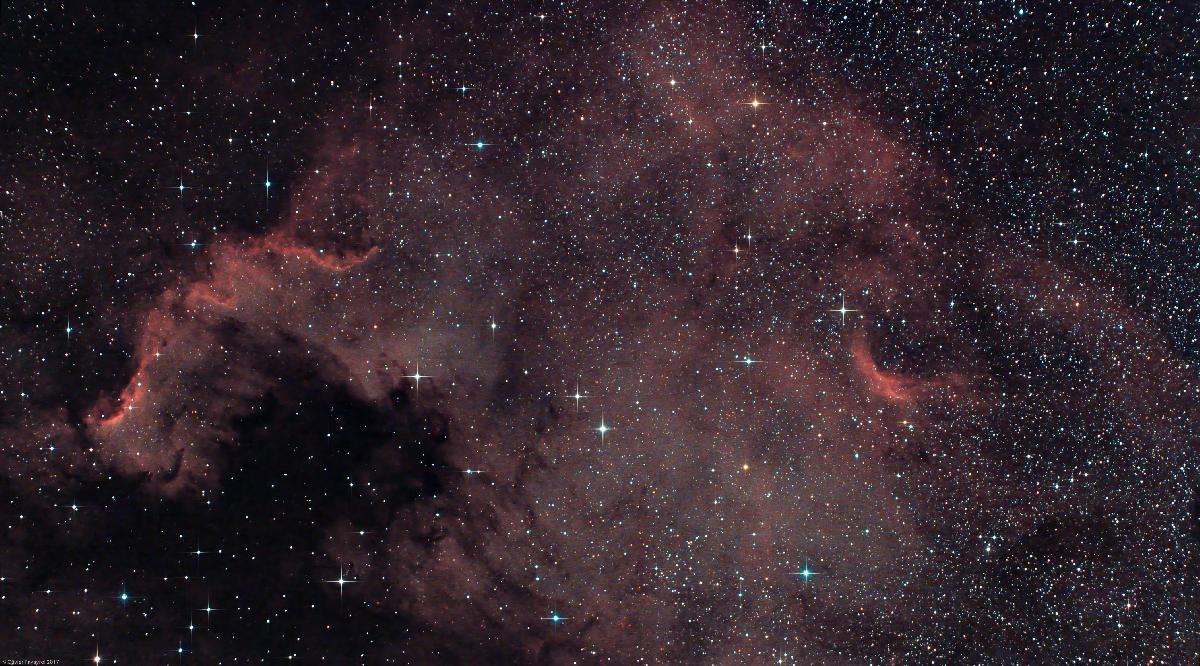 Nebuleuse de l Amerique (Ha-RVB) Nebuleuse de l Amerique (Ha-RVB)