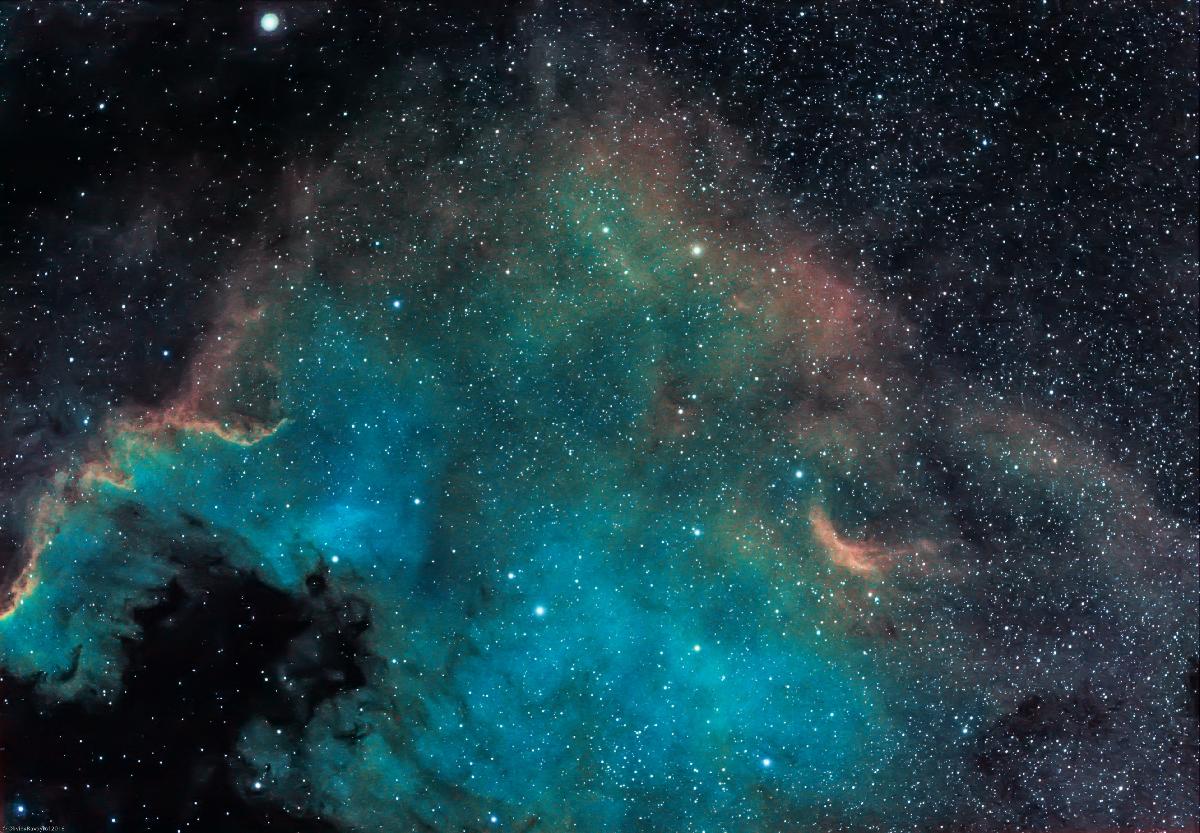 NGC7000 - The America Nebula (Ha-SHO) NGC7000 - The America Nebula (Ha-SHO)