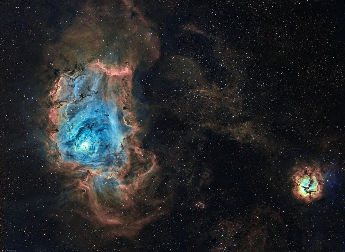 Nébuleuses du Lagon et Trifide