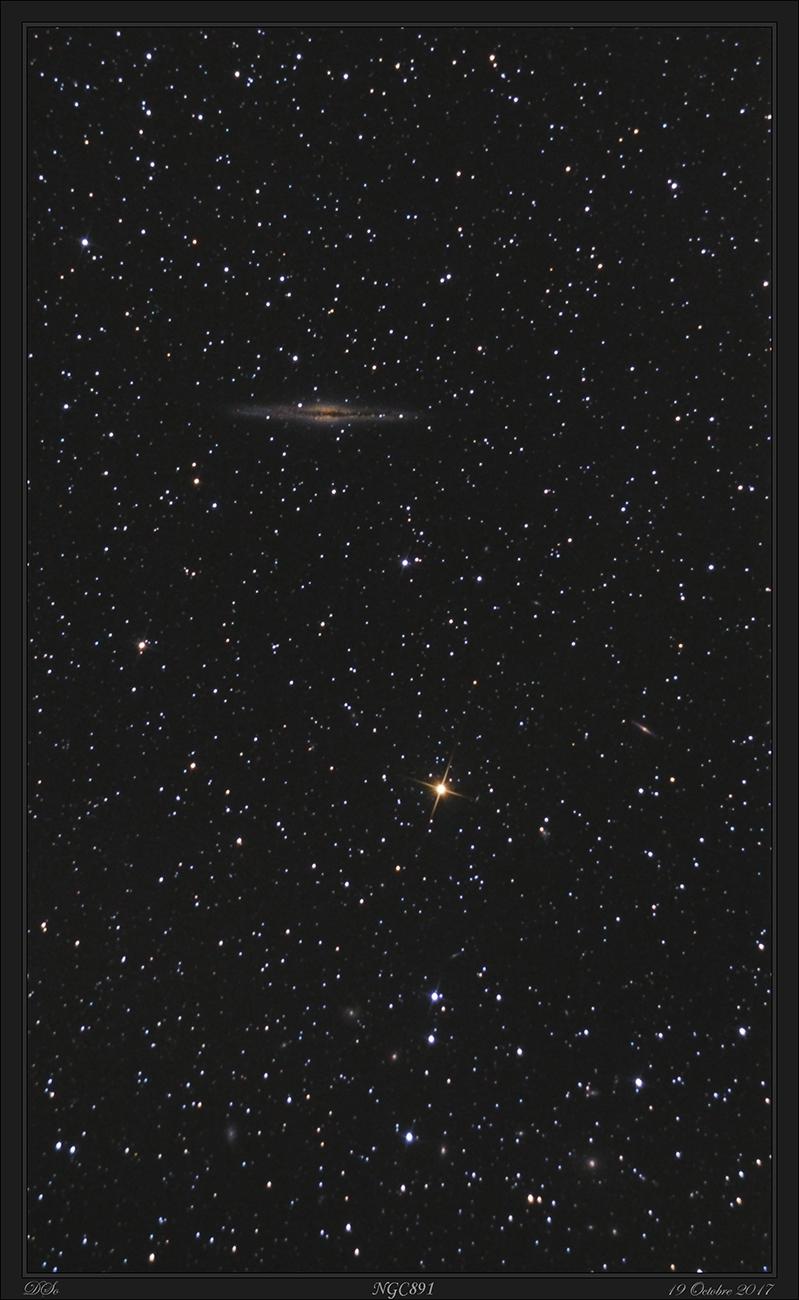 NGC 891 - 17 et 19 octobre 2017