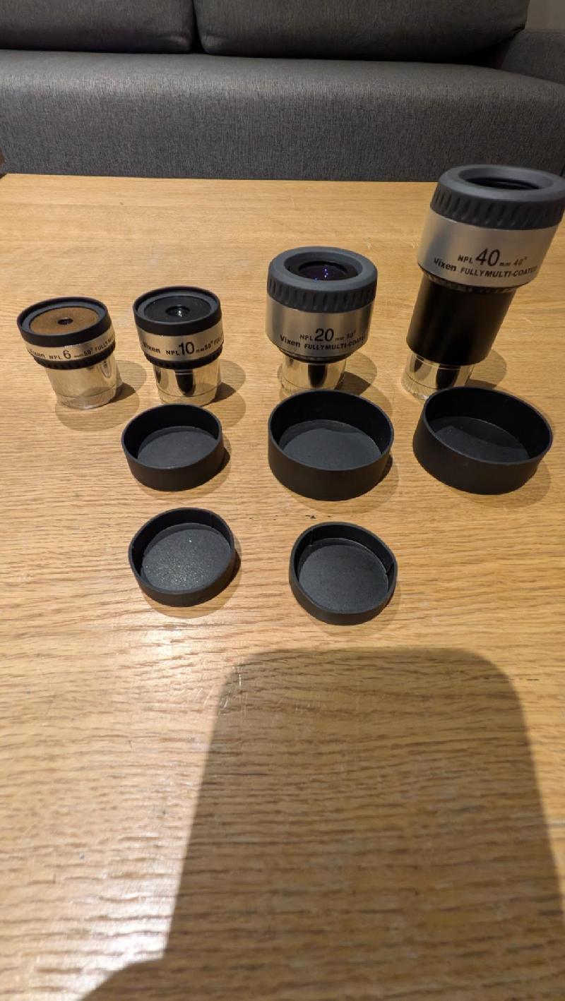 Set oculaires Vixen NPL 6, 10, 20, 40mm