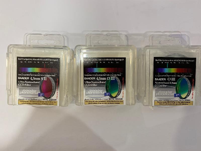 Filtres Baader Ultra Narrowband OIII et SII (4.5nm) Filtres Baader Ultra Narrowband OIII et SII (4.5nm)