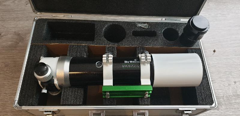 Evostar 72ED Skywatcher + Correcteur + Bague serrage Evostar 72ED Skywatcher + Correcteur + Bague serrage