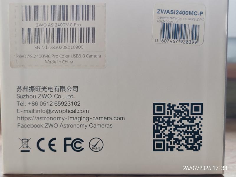 ZWO asi 2400mc pro