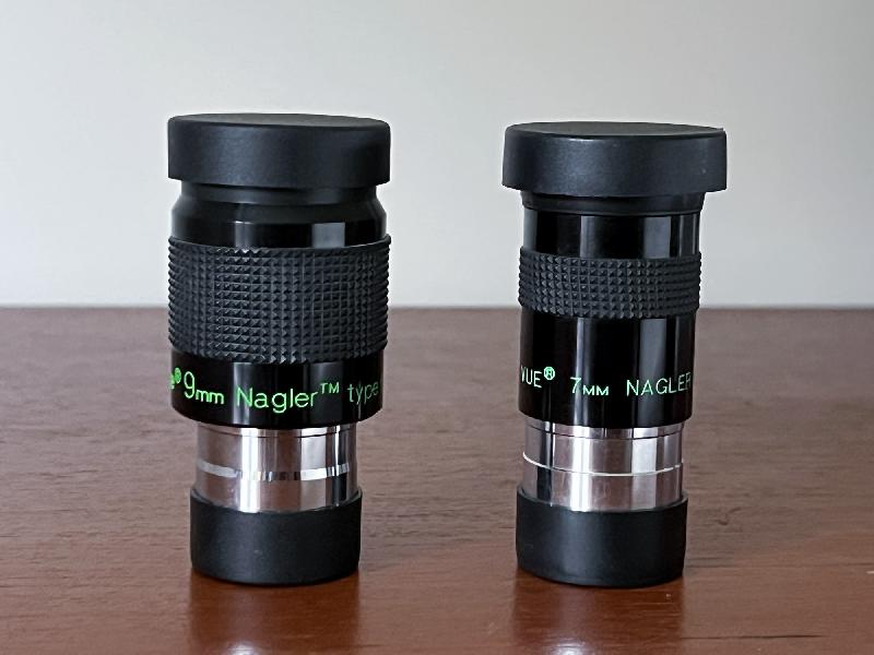Oculaires Nagler 9mm et 7mm