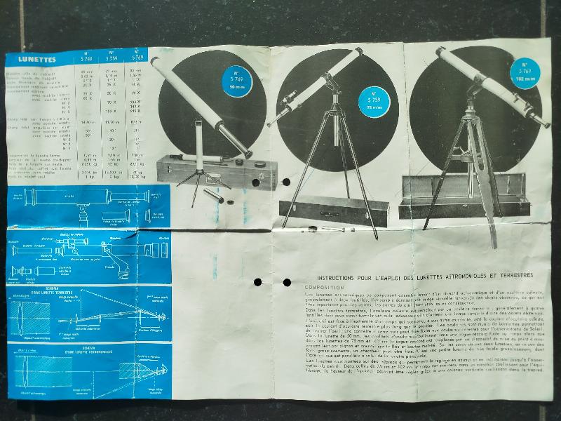 Lunette vintage Vion 72/1100 complète des années 50/60