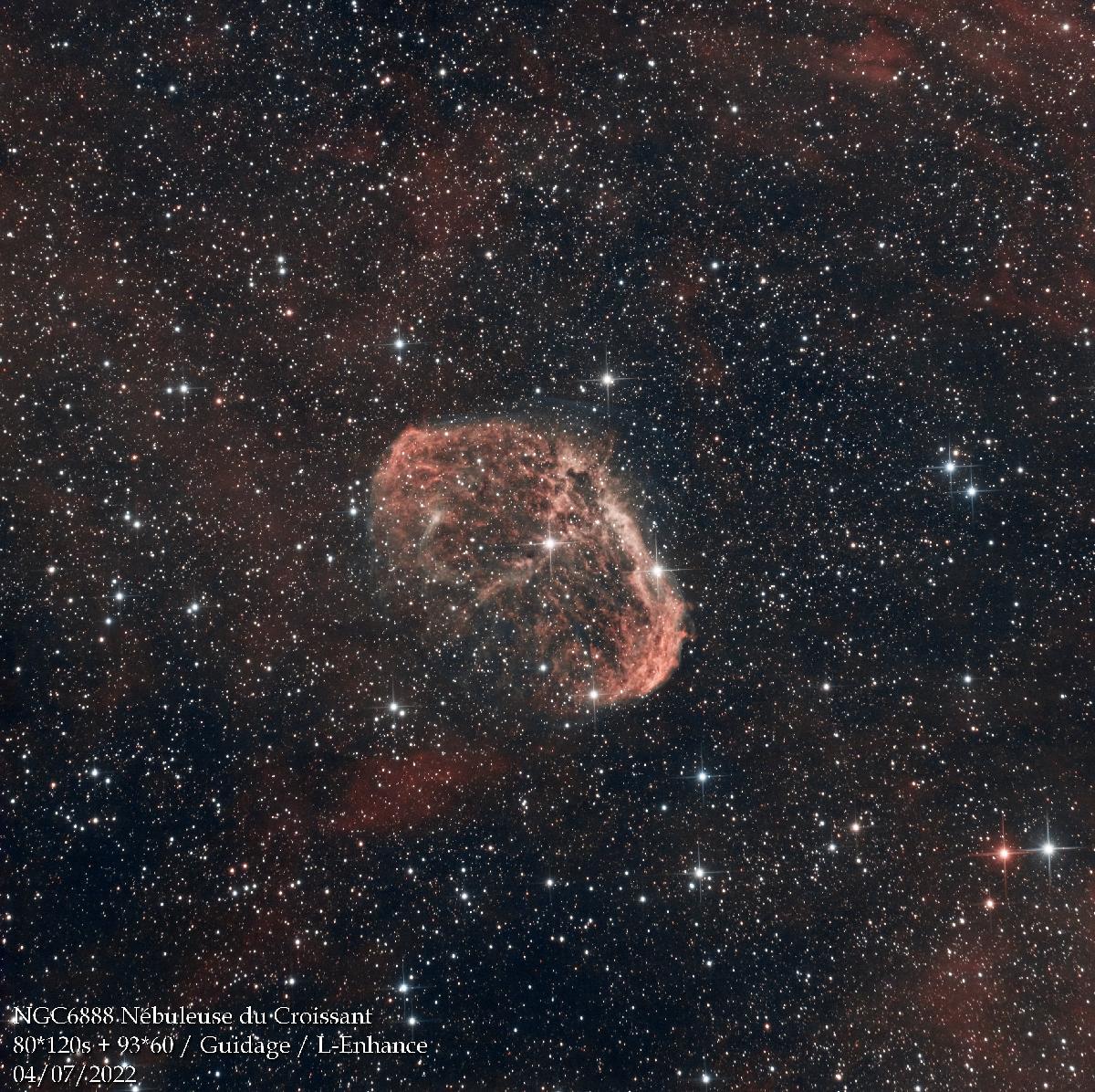 NGC 6888 : nébuleuse du croissant NGC 6888 : nébuleuse du croissant