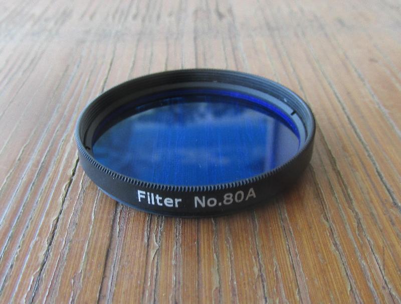 Filtre coloré 80A en 2'' Filtre coloré 80A en 2''