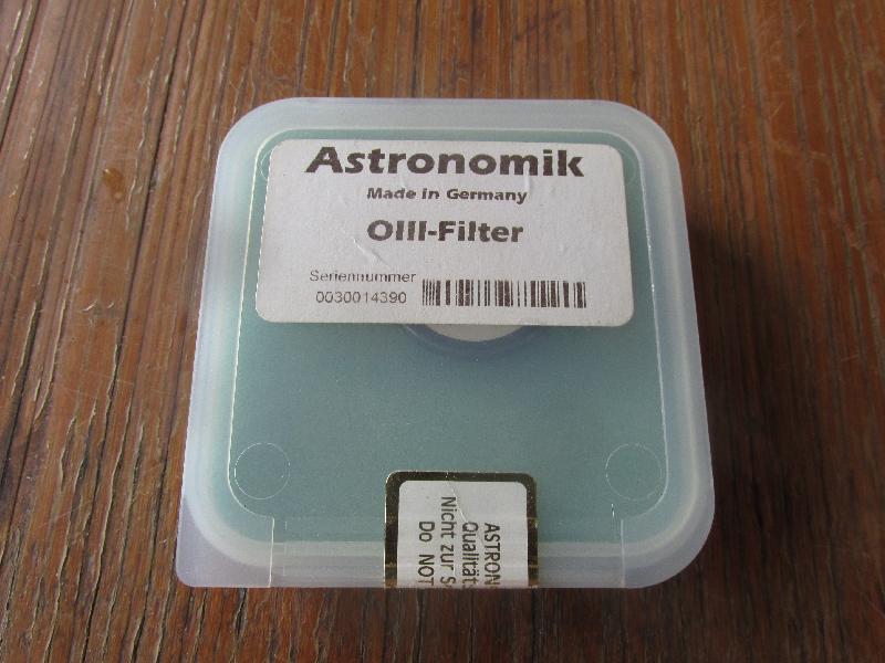 Filtre ASTRONOMIK OIII en 1.25'' Filtre ASTRONOMIK OIII en 1.25''