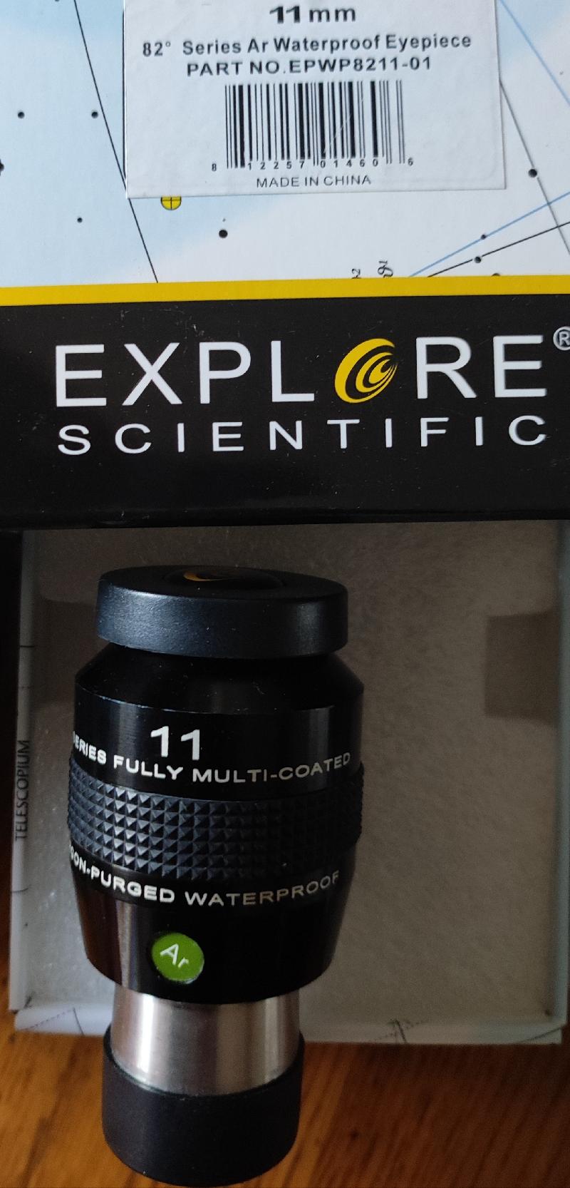 Oculaires explore scientific 82° Oculaires explore scientific 82°