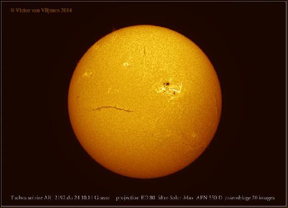 tache solaire AR 2192