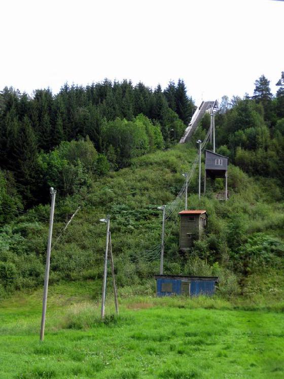 Tremplin de ski en Norvège