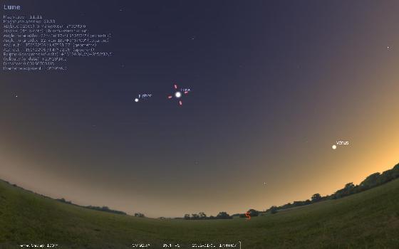 Le ciel au soir du premier de l'an 2012