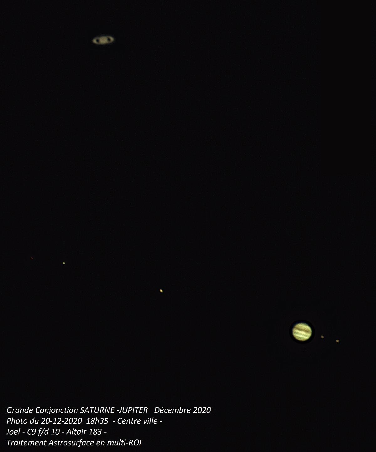 Conjonction SATURNE JUPITER décembre 2020 Conjonction SATURNE JUPITER décembre 2020