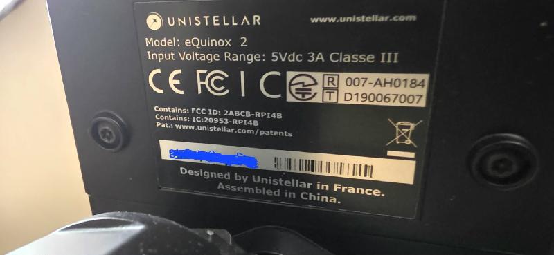 Equinox 2 Unistellar excellent état.