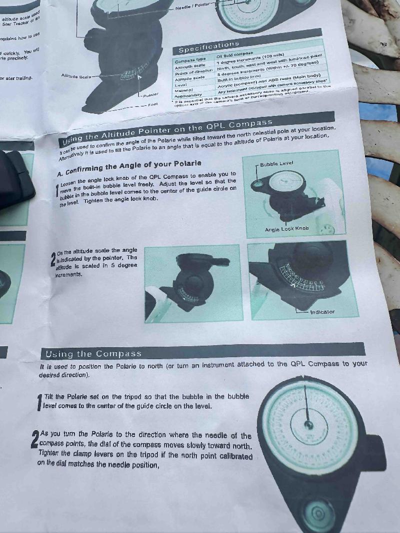 VIXEN Compas Viseur polaire Boussole QPL Made in Japan