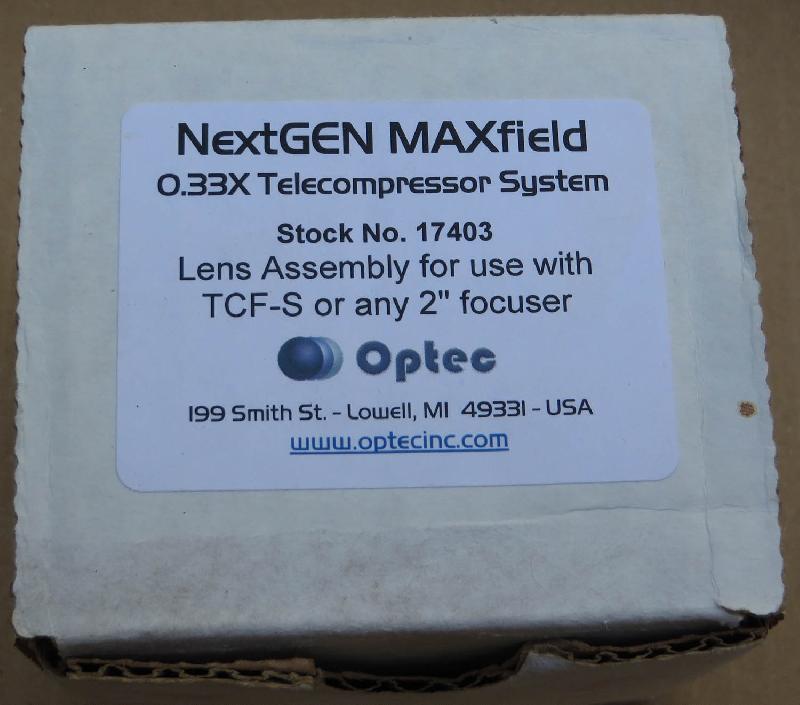 OPTEC NextGen Maxfield 0,33x telecompressor system USA