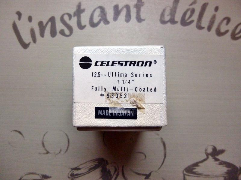 Oculaire Vintage Celestron Ultima 12,5mm Japan / Parfait Etat Oculaire Vintage Celestron Ultima 12,5mm Japan / Parfait Etat