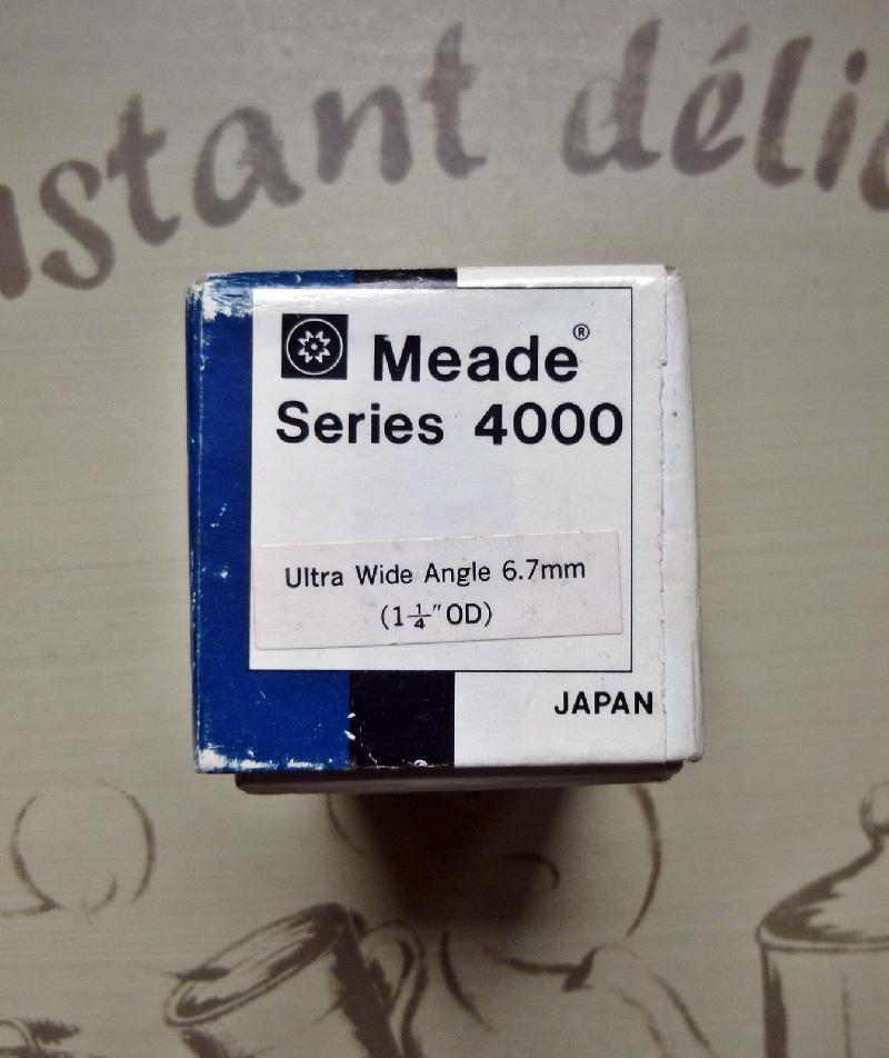 Rare Oculaire Meade Ultra Wide Angle 6,7mm Série 4000 Japan / Parfait Etat 