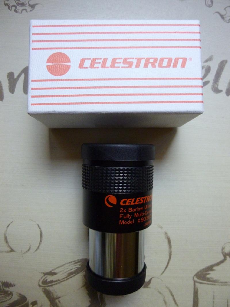 Lentille de Barlow Celestron Ultima x2 Série SV Japan / Complet / Etat Neuf