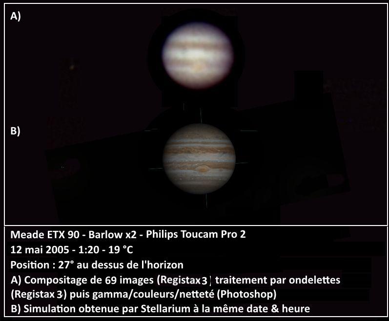 Jupiter 12 mai 2005 01:20 - ETX90 Toucam Pro 2 Jupiter 12 mai 2005 01:20 - ETX90 Toucam Pro 2