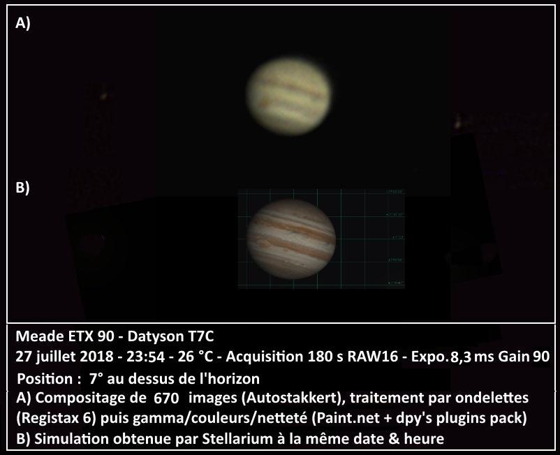 Jupiter 27 juillet 23h54 - ETX90 Datyson T7C Jupiter 27 juillet 23h54 - ETX90 Datyson T7C