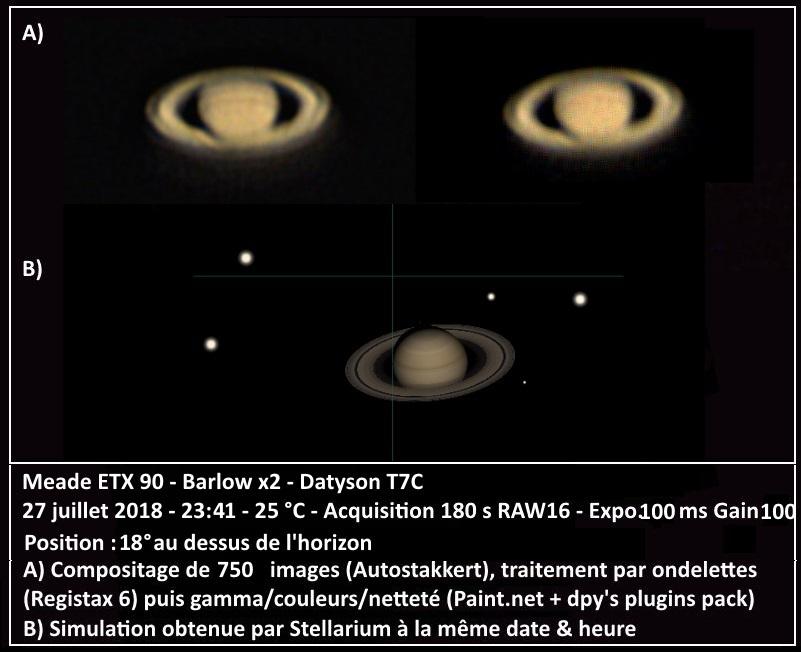 Saturne 27 juillet 2018 23:41 - ETX90 Datyson T7C Saturne 27 juillet 2018 23:41 - ETX90 Datyson T7C