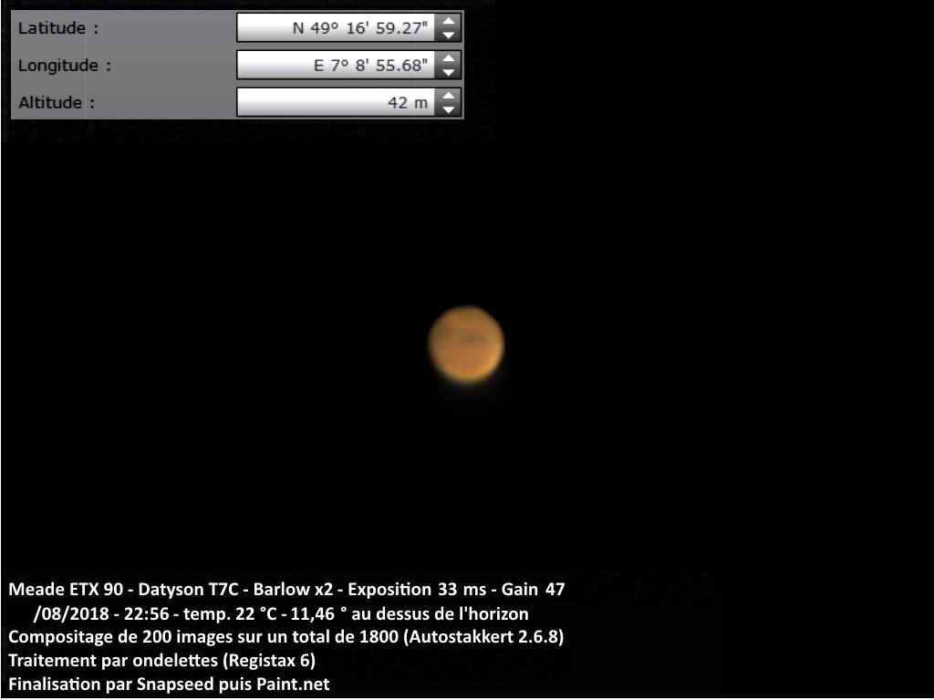 Mars 12 août 2018 Mars 12 août 2018