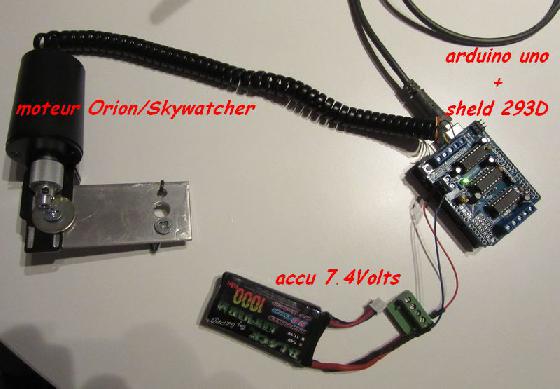 arduino moteur C-C skywatcher 1/2