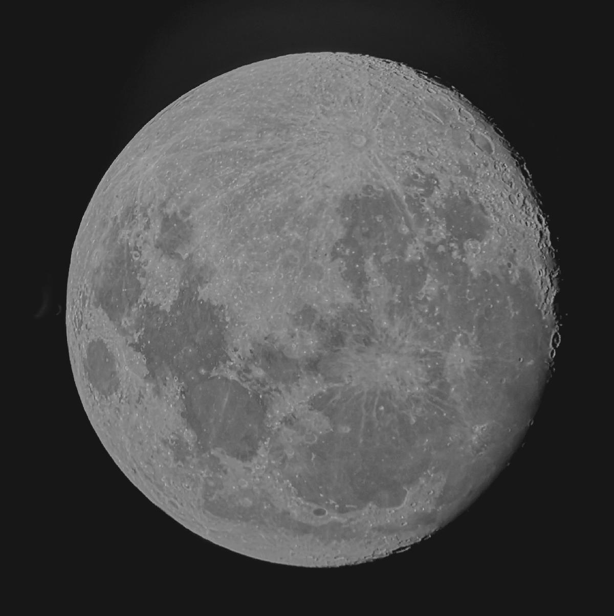 Lune le 17 février 2019 au soir Lune le 17 février 2019 au soir