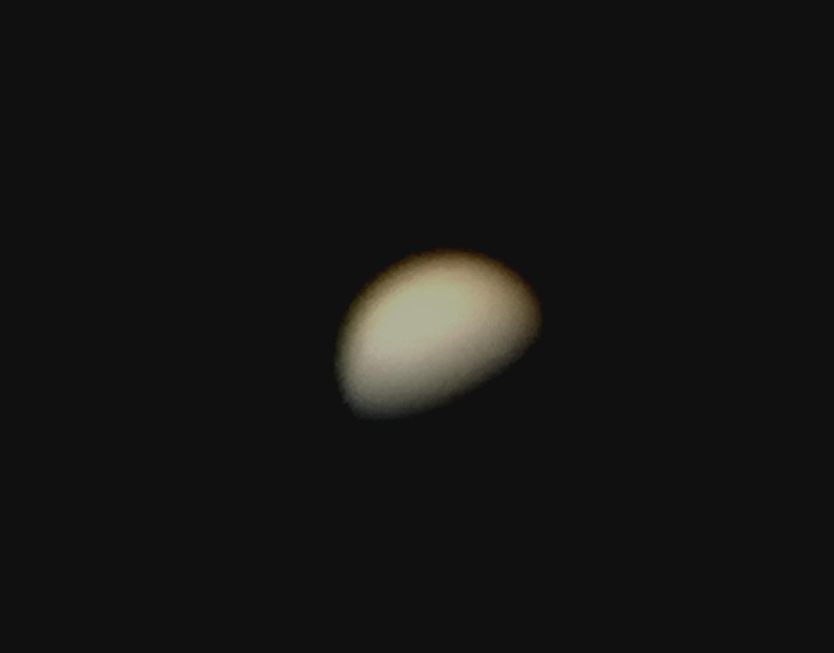 Venus illuminée à 67,2%, 17,2 '' d'arc, 18 février 2020 vers 18h55 Venus illuminée à 67,2%, 17,2 '' d'arc, 18 février 2020 vers 18h55