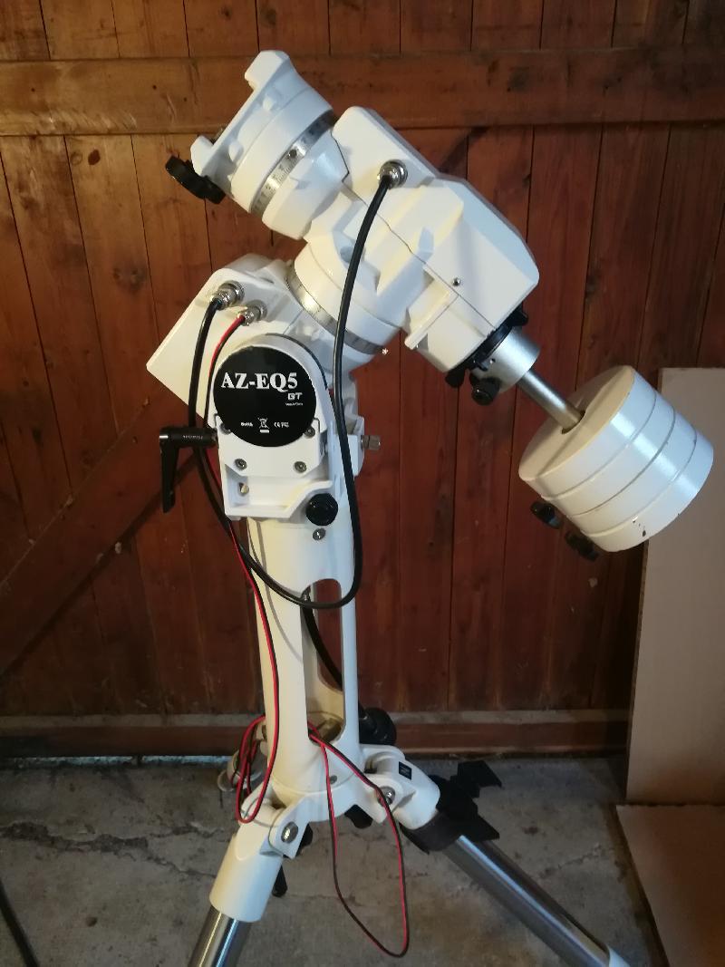 setup complet AZ eq5 / 72 ED / canon 1000D