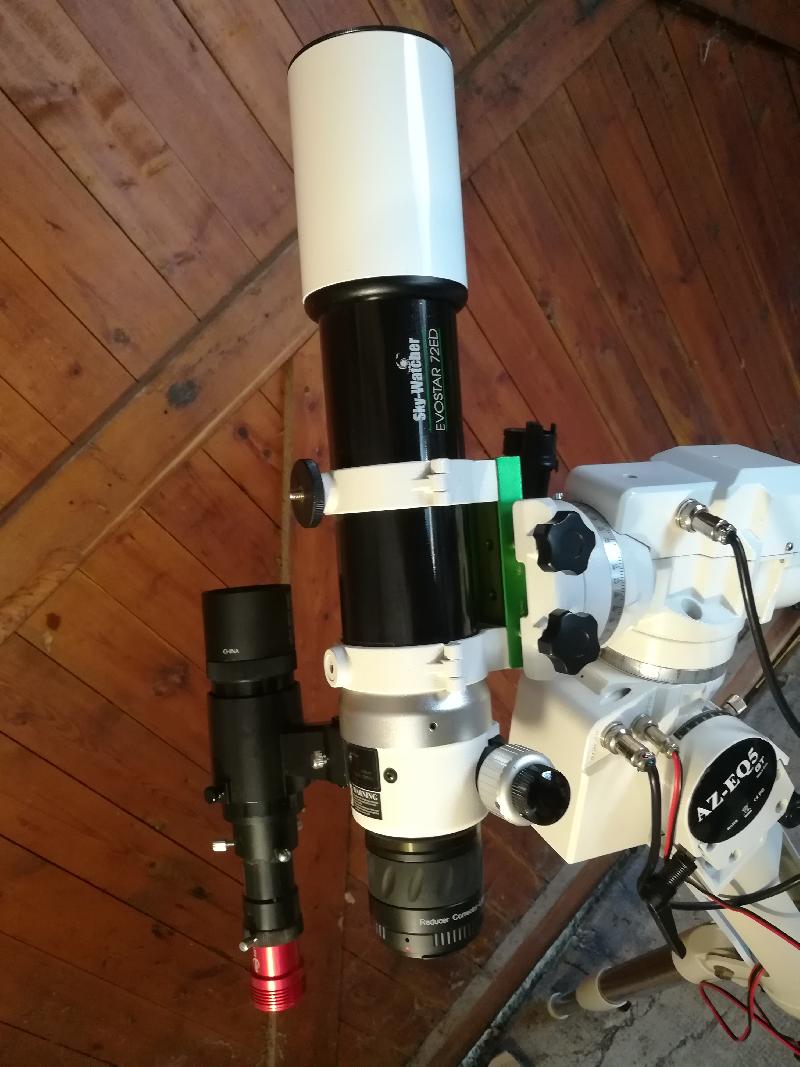Lunette 72 ED skywatcher et correcteur 0.85 Lunette 72 ED skywatcher et correcteur 0.85