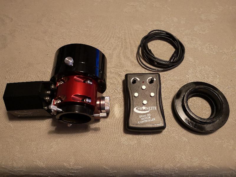 Crayford Moonlite + moteur et raquette + flange FR Crayford Moonlite + moteur et raquette + flange FR