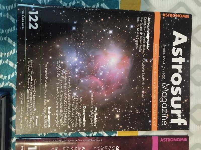 Lot de livres et revues astro