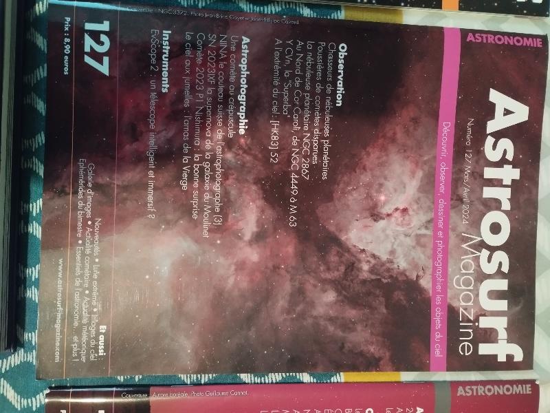 Lot de livres et revues astro