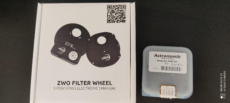 Zwo efw mini roue à filtres et RGB astronomik neufs