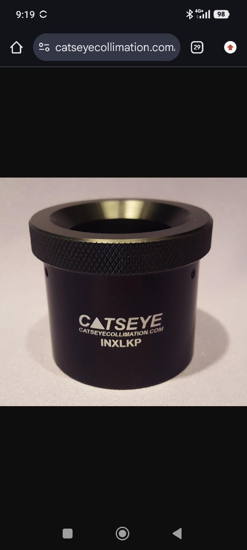 Catseye autocolimateur inxlkp